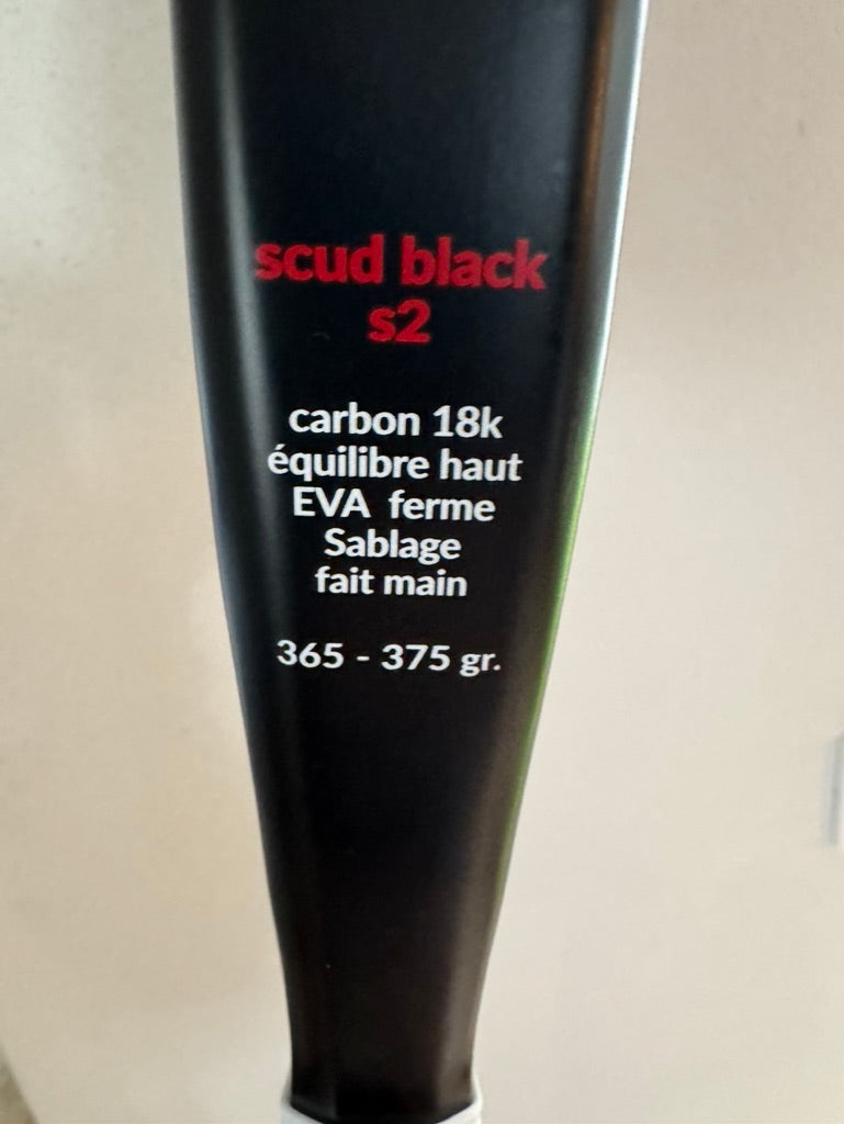 The scud® Padel Racket - Limited Edition - Black - Carbon 18k