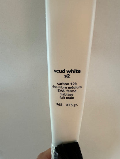 The scud® Padel Racket - Limited Edition - White - Carbon 12k